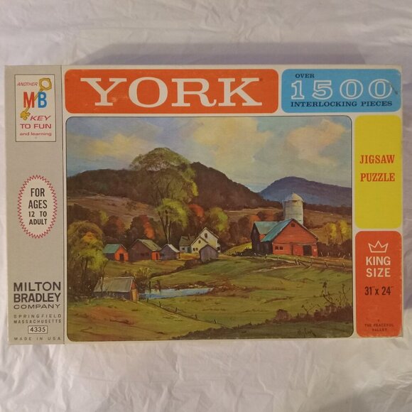 Milton Bradley Other - VINTAGE 1960S  Milton Bradley York Barn 1500 pc puzzle